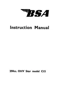 (0323) 1959 BSA C15 Star. C15T, C15S instruction book - Picture 1 of 1