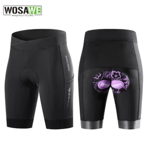 WOSAWE Mujeres Ciclismo Pantalones Cortos Correr Bicicleta Deporte Medias Acolchado Pantalones Cortos Verano - Imagen 1 de 13