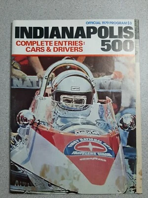 1979 Indianapolis 500 Indy Program Rick Mears Penske Ford Mustang Jackie Stewart - Image 1 of 2