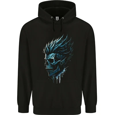 Mohawk Skull Childrens Kids Hoodie - Image 1 of 2