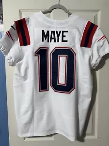 New England Patriots Nike Elite Drake Maye Jersey - Picture 1 of 7