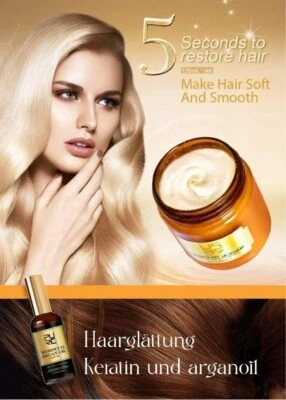 Keratin haarglättung satz  mask 120ml und arganöl 100ml - Bild 1 von 4