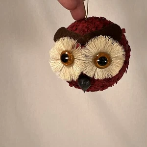 Ornement sapin de Noël hibou 3,5" - Photo 1 sur 3