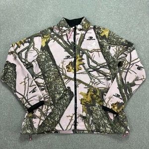 RealTree Jacket Womens Medium Pink Work Wear Camo Hunting Outdoors USA Coat Lady - Picture 1 of 7