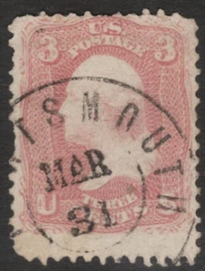 Scott #65 3 Cent Used 1861-62 Town Cancel 65SP32-41 - Picture 1 of 2