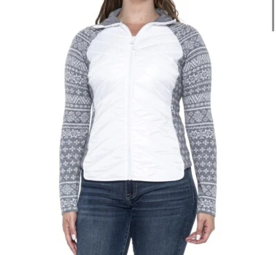 Krimson Klover Switchback Wool Blend Fair Isle Zip Jacket Women's Small New NWT - Image 1 of 4