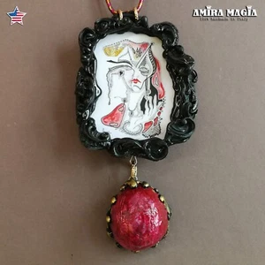 Lucifer Amulet Gothic Talisman Pendant Jewelry Devil Satan Satanic Satanist Goth - Picture 1 of 24