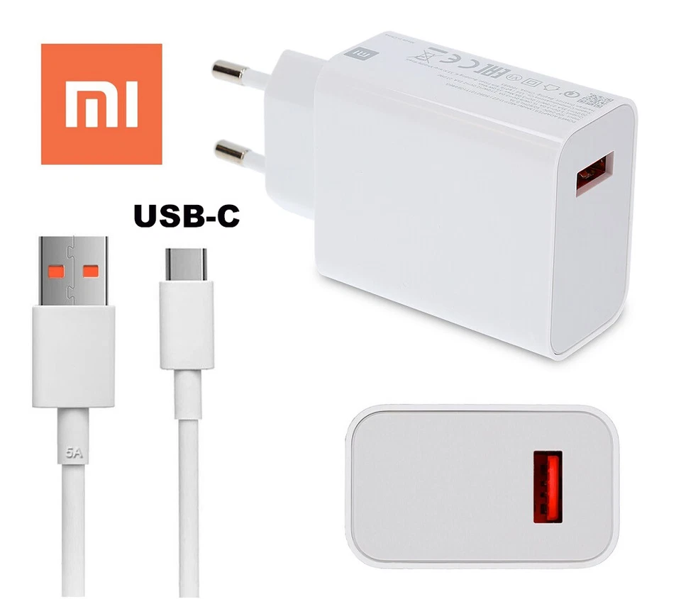Original Xiaomi Schnell Ladegerät Ladekabel POCO M4 Pro 5G / F2 Pro / X3 NFC - Bild 1 von 1