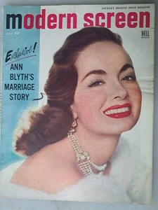 Modern Screen - Movie Fan Magazine - July 1953 Issue - Ann Blyth Cover - Foto 1 di 2