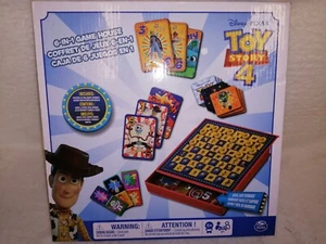 Disney Pixar - Toy Story 4 - 6-in-1 Game House Bundle Checkers, Go fish, Rummy - Picture 1 of 3
