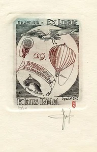 Denmark Ex libris Congress, Numbered Art Print Etching Ex libris by A. Chernov - Picture 1 of 1