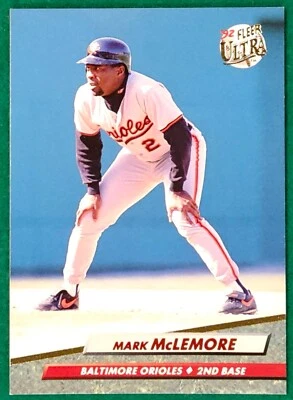 Mark McLemore - 1992 Fleer Ultra #304 - Baltimore Orioles Baseball Card - Image 1 of 3