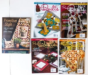 4 Primitive Quilts 2022 2023 Zeitschriften Lot + Primitive Style Book Jenifer Gaston - Bild 1 von 1