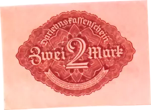 1922 Germany 2 Mark Banknote UNCIRCULATED - Picture 1 of 2