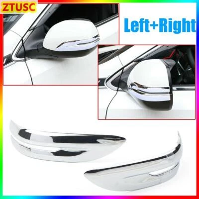 Pair Chrome Side Rearview Mirror Stripe Cover Trim For Honda CR-V CRV 2017-2022 - Image 1 of 4