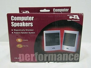 Cyber Acoustics CA-2.2 Computer Speakers Top Performance New in Box - Picture 1 of 3
