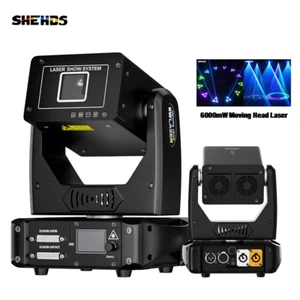 6W Animation RGB Laser Moving Head Projector Stage Light For DJ Bar Party - Picture 1 of 16