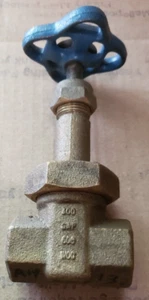 NIBCO T174A CLASS 300 THREADED 1/2” PIPE BRONZE WEDGE RISING STEM GATE VALVE NEW - Picture 1 of 7