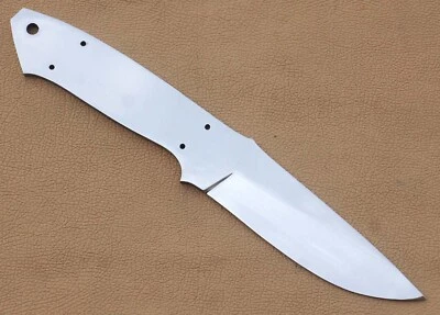 定制手工不锈钢 440 c 狩猎刀刀片空白用于固定刀 — 第 1/4 张图片