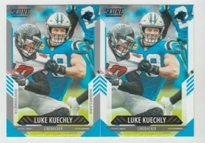 (2) Luke Kuechly 2021 SCORE SCORECARD PARALLEL + BASE LOT #198 PANTHERS - Picture 1 of 1