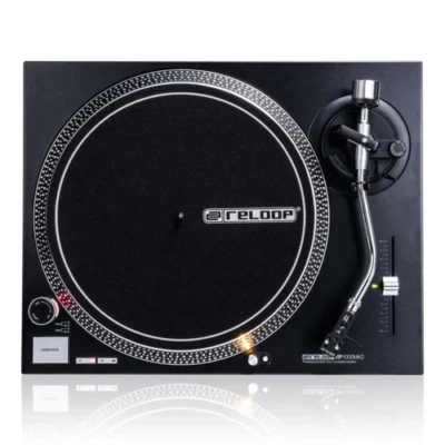 Reloop RP-1000MK2 DJ Turntable Belt Drive S Shaped Tonearm Vinyl Player - Image 1 of 4