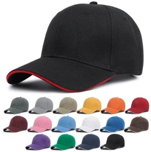 Sandwich Cap Basecap Baseballkappe 6 PANEL Mütze Verstellbare Herren Damen Kappe - Bild 1 von 6