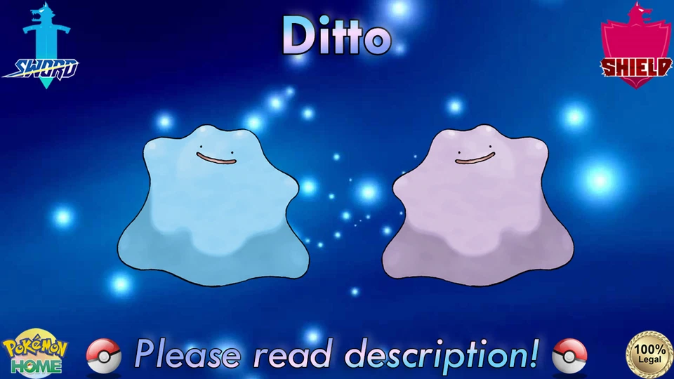 ⚔️Shiny Non-shiny Ditto Japanese Pokérus 6IV🛡️Sword Shield HOME (💯Legal) - Image 1 of 4