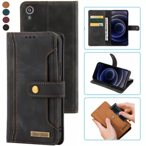 For Sony Xperia Z5 Notebook Style Card Case,Leather Magnetic Flip Phone Case - Picture 1 of 22
