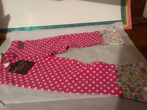 Matilda Jane Girls Brilliant Daydreams What's Up Dot Scrappy Pant Size 4 NWT - Picture 1 of 3