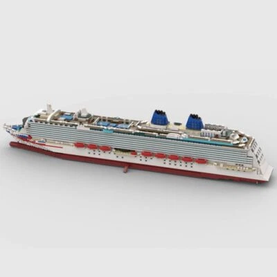 1/400 Scale MS Britannia Large Steamship Fit for 10294 3586 Bricks MOC-65198 - Image 1 of 4