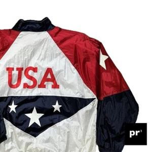 90’s Vintage Shell Jacket Large 1996 official Olympic Committee ATLANTA Team USA - Picture 1 of 8