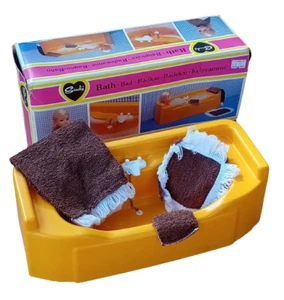 Sindy Doll Furniture BATH (Yellow) Vintage 1970's Furniture Set No 44513 - Picture 1 of 8