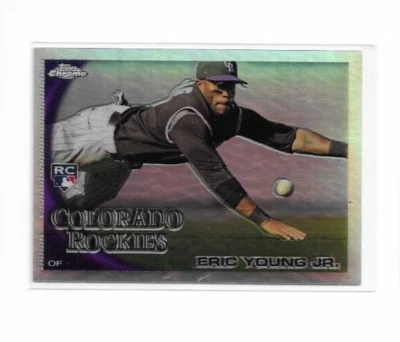 2010 Topps Chrome Refractor RC #171 Eric Young Jr. Colorado Rockies - Image 1 of 2