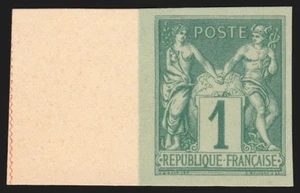 Colonies générales n°24, tirage de 1900 papier bristol, Sage 1c vert - SUPERBE - Picture 1 of 2