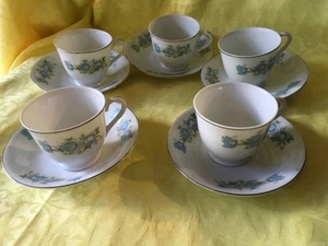 ‘Myer Australia x 5 Small Cups & Saucers Made in Japan’ Preloved Good Cond. (9us - Picture 1 of 7