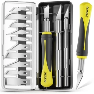 DIYSELF 16-teiliges Bastelmesserset, Exacto Messerset, 3-teiliges Hobbymesser mit - Bild 1 von 6