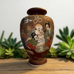 Vintage Satsuma Vase, Made in Occupied Japan Markierungen signiert hoch 11 Zoll - Bild 1 von 18