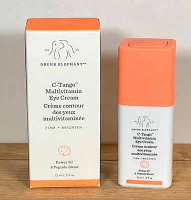 Crema multivitamínica para ojos Drunk Elephant C-Tango 0,5 fl oz/15 ml tamaño completo nueva en caja RV $65 Foto 1 de 4