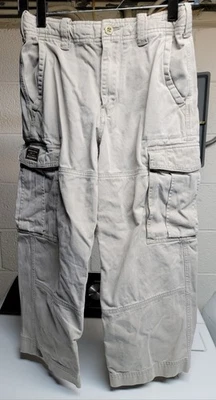 VINTAGE Abercrombie & Fitch Pants Boys Youth 8 Cargo Skater Y2K - Image 1 of 4