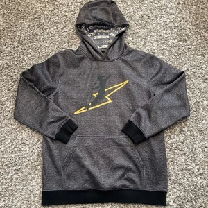 Hooey Buzz Hoodie Pullover Sweatshirt Sweater Heathered Gray Western Mens XL - Picture 1 of 7