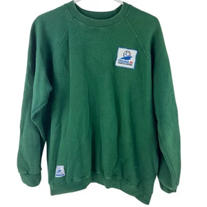 Vintage Frankreich 1996 WM dunkelgrün Fußball bestickt Sweatshirt groß - Bild 1 von 6