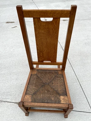 Gustav Stickley Sewing Rocker - Image 1 of 4