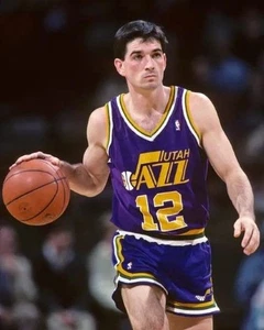 Utah Jazz John Stockton - Impresión fotográfica de 8" x 10" - Imagen 1 de 1