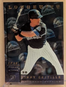 1998 Leaf Rookies & Stars LONGEVITY #93 Vinny Castilla RARE PARALLEL /50 - Picture 1 of 2