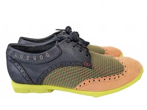 John Fluevog China Men Derby Shoes Lace-Up Wingtip US 11 - Picture 1 of 7