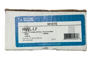 Sistema Sensor HWL-LF Baja Frecuencia Sonda Pared Blanco (NUEVO EN CAJA) - Imagen 1 de 1