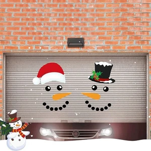 Juego de 22 pegatinas imanes muñeco de nieve decoración puerta garaje decoración feliz Navidad - Imagen 1 de 8