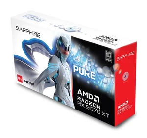 Sapphire AMD Radeon PURE RX 9070XT 16GB OC GDDR6 Graphics Card Full 4K Gaming - Picture 1 of 5