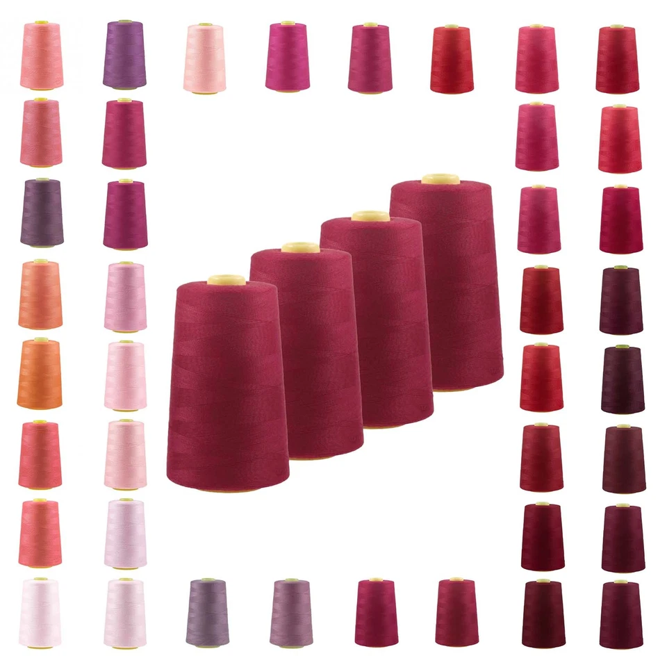 4 x 4572m Overlock-Garn Overlock-Nähgarn Oeko-Tex Garn Farben 541 bis 580 - Bild 1 von 1