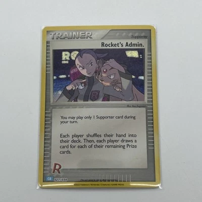 Rocket's Admin. 027/034 (CLB) Holo Pokemon - Image 1 of 3
